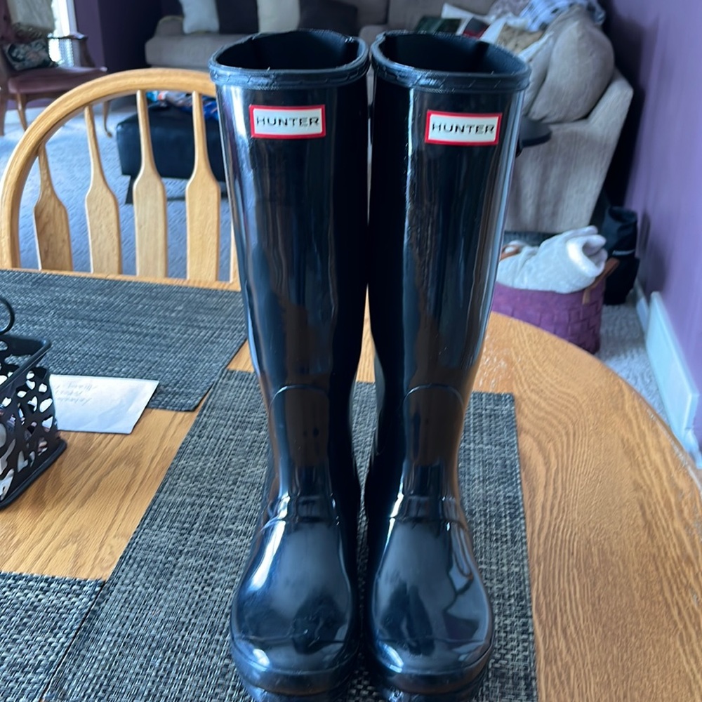 Hunter rain boots wide calf